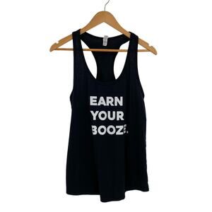 Earn Your Booze black tank size XL
